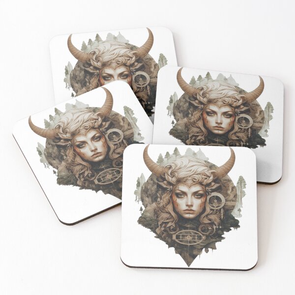 Item preview, logo, mulher viking, coruja, floresta designed and sold by taoufik ighzer.