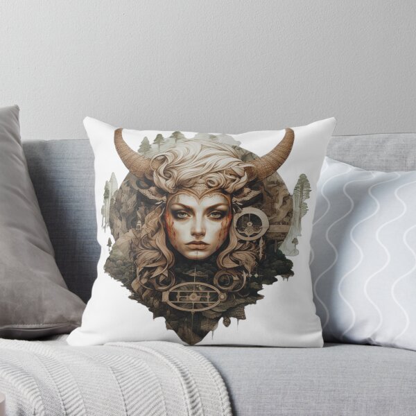 Item preview, logo, mulher viking, coruja, floresta designed and sold by taoufik ighzer.