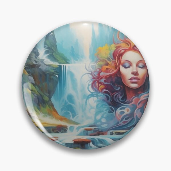 Item preview, Vibrant Colorful Psychedelic Art Beautiful Woman Bright Colors Strong Vibes Wonderful Experience Happiness designed and sold by kknurass.