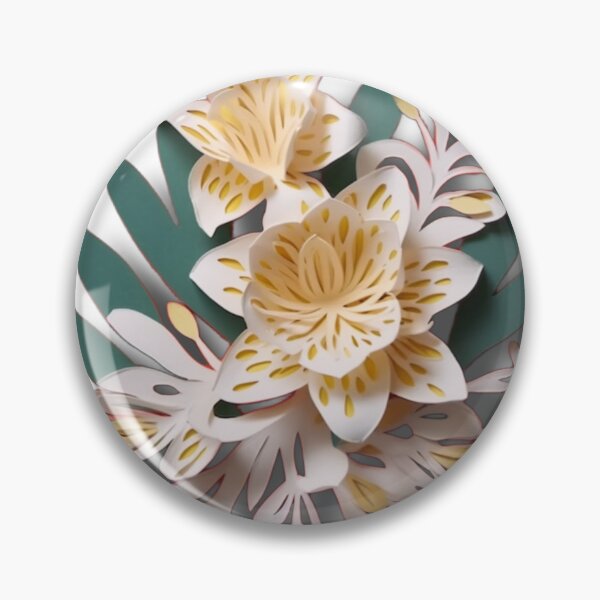Item preview, cut paper style with a single freesia designed and sold by taoufik ighzer.