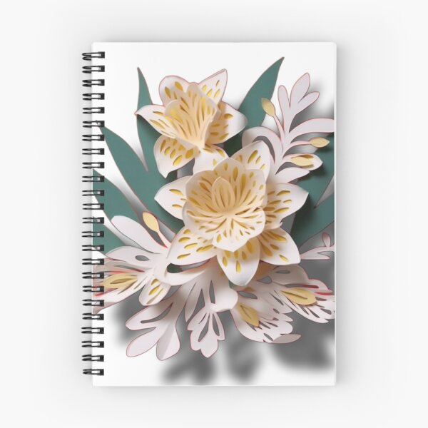 Item preview, cut paper style with a single freesia designed and sold by taoufik ighzer.