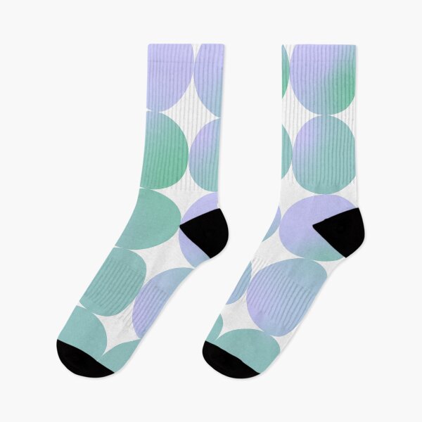 Item preview, Minimal Geometric Shapes 08 | Abstract Art Mid Century Retro Bauhaus Inspired Lavender Blue Green Mint Gradient designed and sold by MarleneCanto.