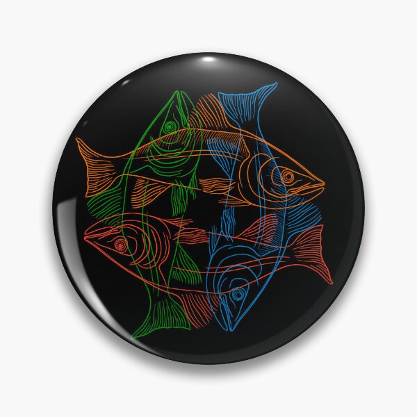 Item preview, Salmon drawing in 4 colors designed and sold by DaveDanchuk.
