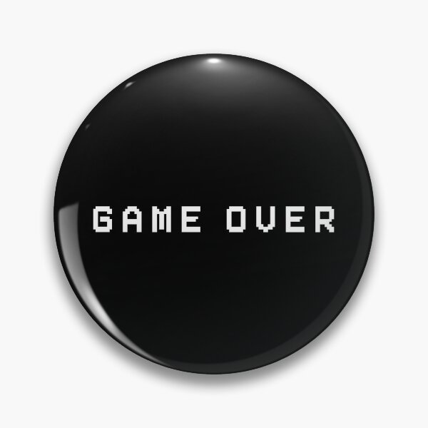 Item preview, Game Over Gamers Otaku aesthetic black and white Pixels 8bit designed and sold by taherlee11.