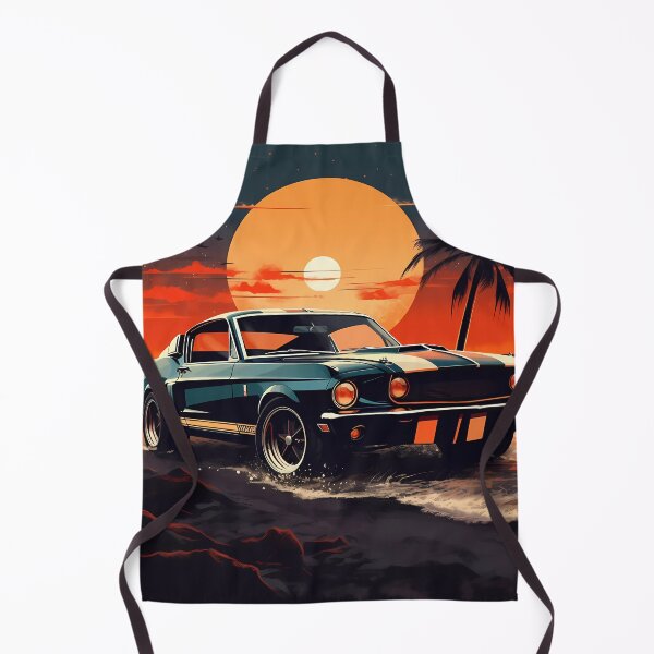 Item preview, Classic Shelby Mustang Muscle car On Retro beach designed and sold by SweetWhiskers.