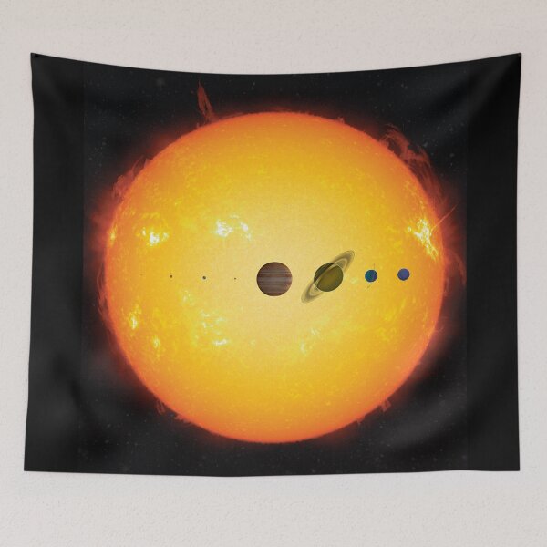 Item preview, Solar System Planets Infront of the Sun - Astronomy Artwork  designed and sold by BravuraMedia.