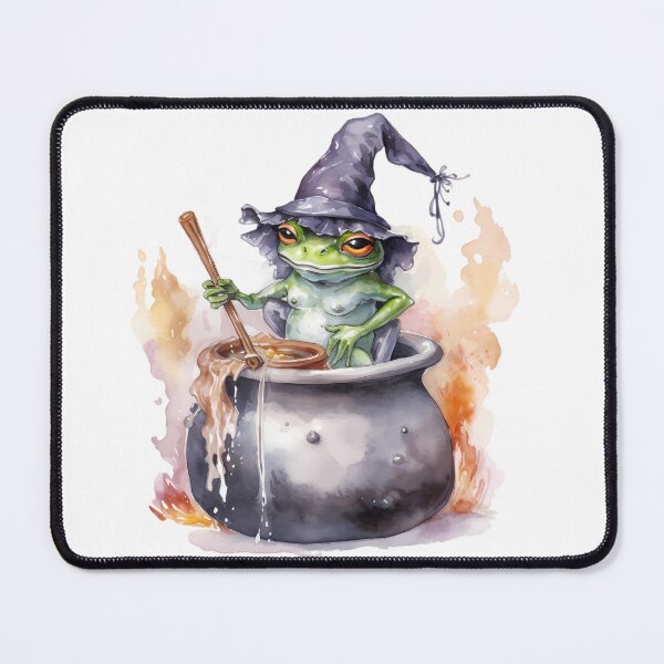 Item preview, Spooky Witch Frog Brewin' designed and sold by MysticalCurios.