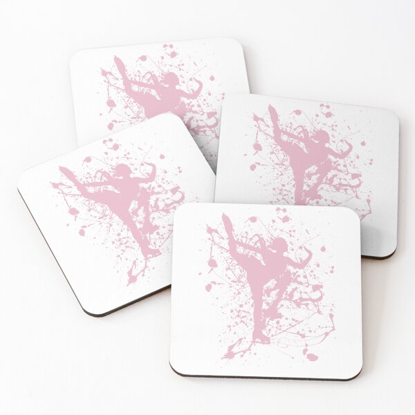 Item preview, Pink Paint Splatter Ice Skater designed and sold by ChiweenieHobbit.