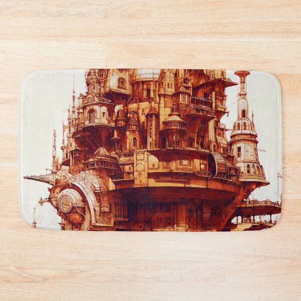Item preview, Fantasy Steampunk Castle Architecture designed and sold by entwithanaxe.