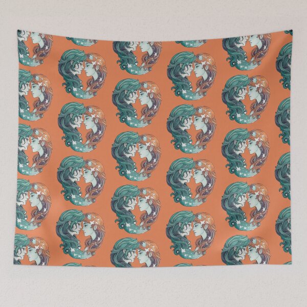 Item preview, Dual Nature: Gemini's Infinite Reflection designed and sold by TrendyArtInk.