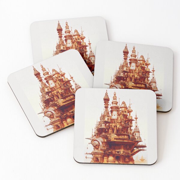Item preview, Fantasy Steampunk Castle Architecture designed and sold by entwithanaxe.