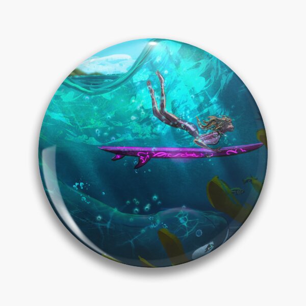 Item preview, Surfer hitting a wave with a orca designed and sold by Gloria Something.
