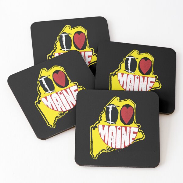 Item preview, I Love Maine Smiling Happy Face designed and sold by pelagio.