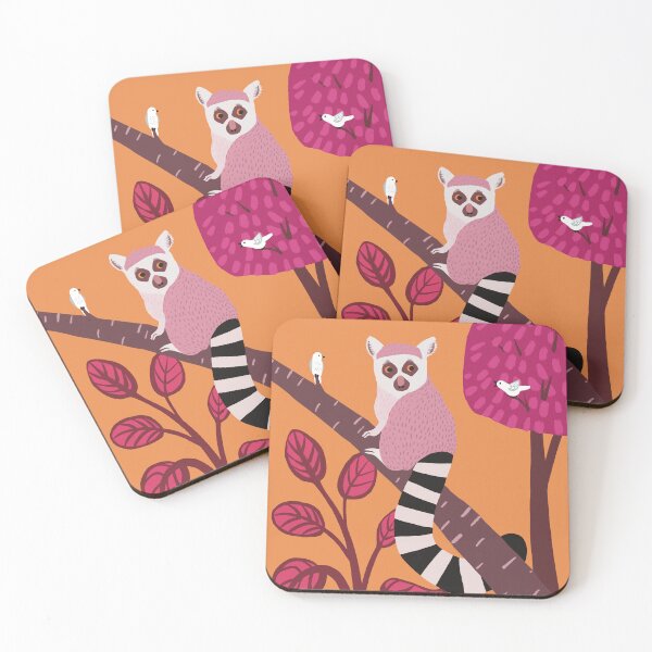 Item preview, Ringtail Lemur and Birds designed and sold by DCamille.