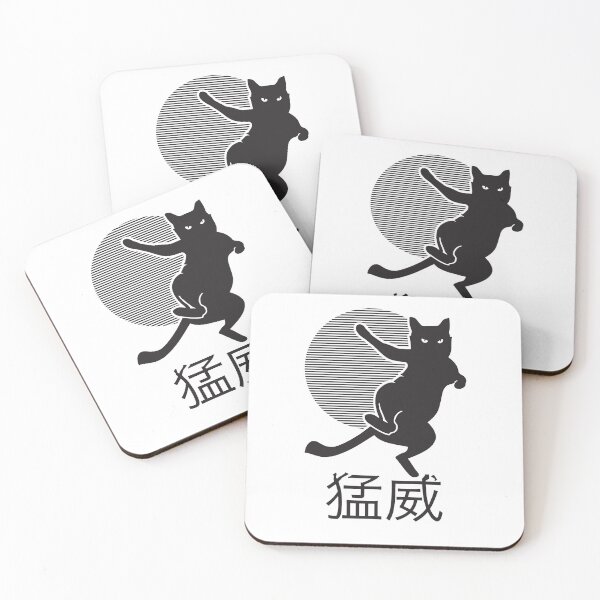 Item preview, Fury power menace cat - black and white designed and sold by Apex-tees.