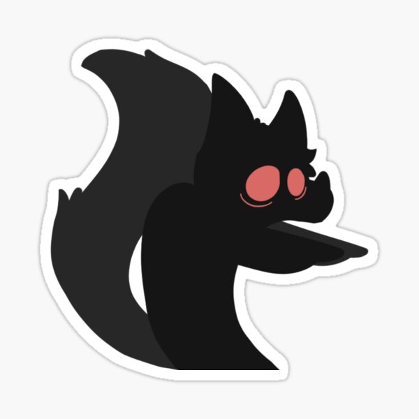 Shadow Creature In Shock Sticker