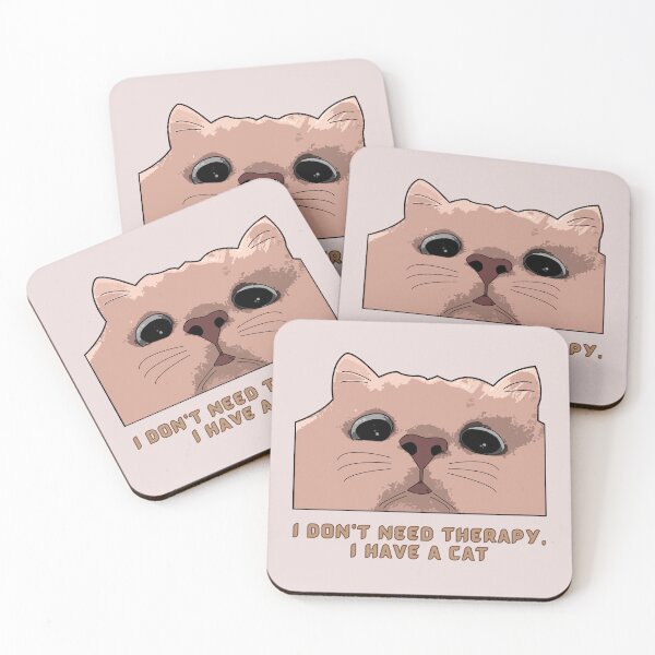 Item preview, I don't need therapy, I have a cat designed and sold by onlyheba.