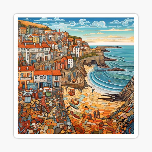 Newquay in Summer Sticker