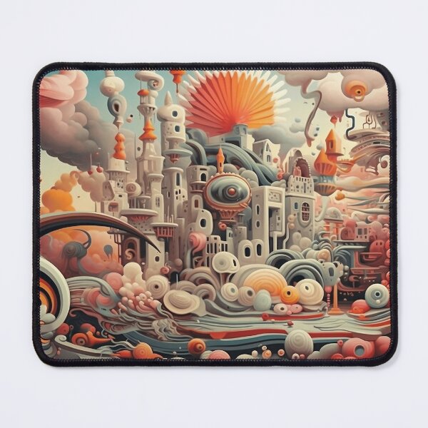 Item preview, Majestic Surreal World of Flowing Colors designed and sold by Spiralysis.