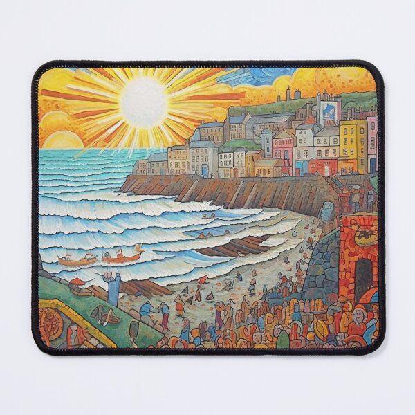 Midsummer Sunset Over Newquay Mouse Pad
