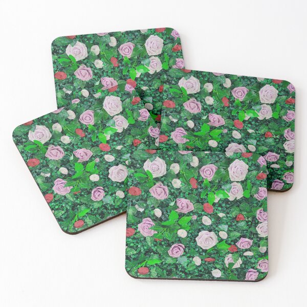 Item preview, Pink Roses on Dark Green designed and sold by Karen Simon.