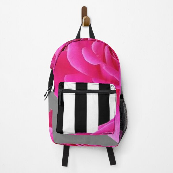 Item preview, FUCHSIA PINK MODERN ART BLACK ART designed and sold by sharlesart.