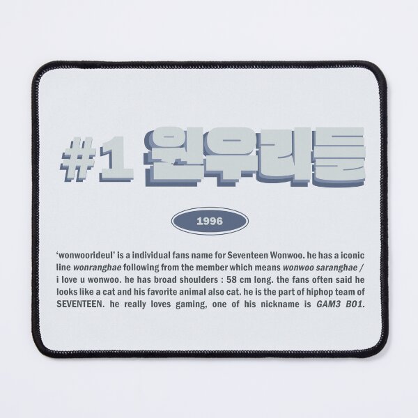 Item preview, #1 wonwoorideul / SEVENTEEN WONWOO designed and sold by glaciva.