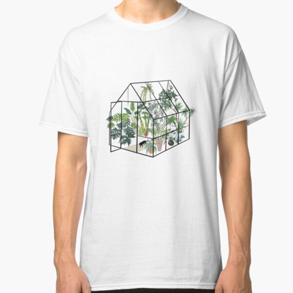 greenhouse with plants Classic T-Shirt