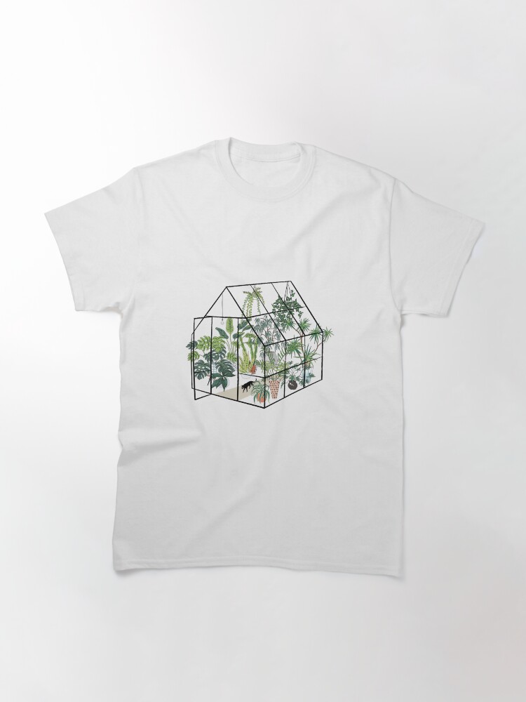 Alternate view of greenhouse with plants Classic T-Shirt