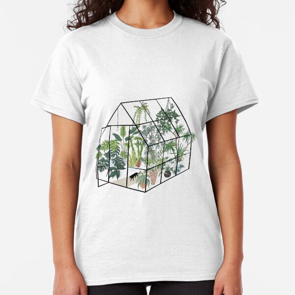 greenhouse with plants Classic T-Shirt