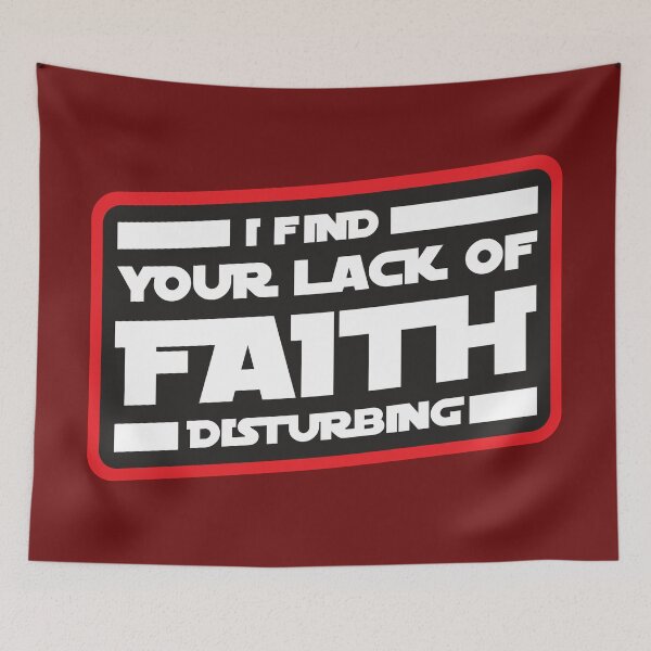 Item preview, I Find Your Lack of Faith Disturbing Red designed and sold by Cine Store Merch.