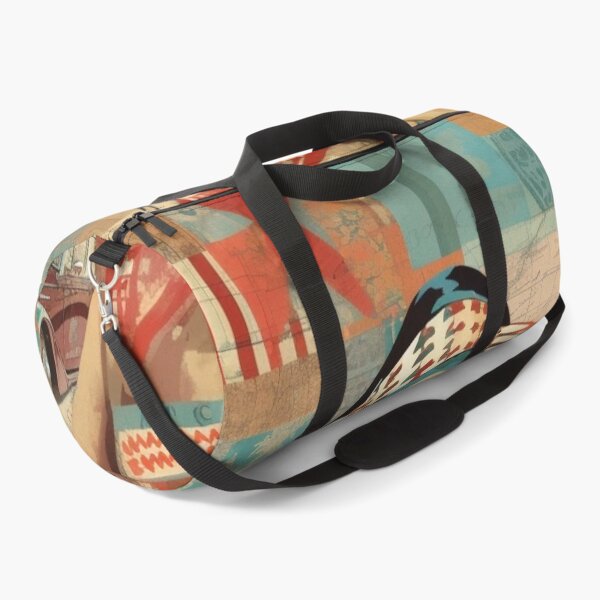 Item preview, America Beauty Retro Vintage Patchwork Collage Pattern of Americana designed and sold by BrandonArtWorld.