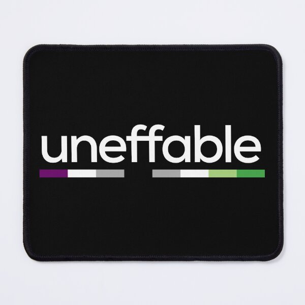 Item preview, Uneffable Aro Ace. Aroace Pride designed and sold by Subtle Pride Shop.