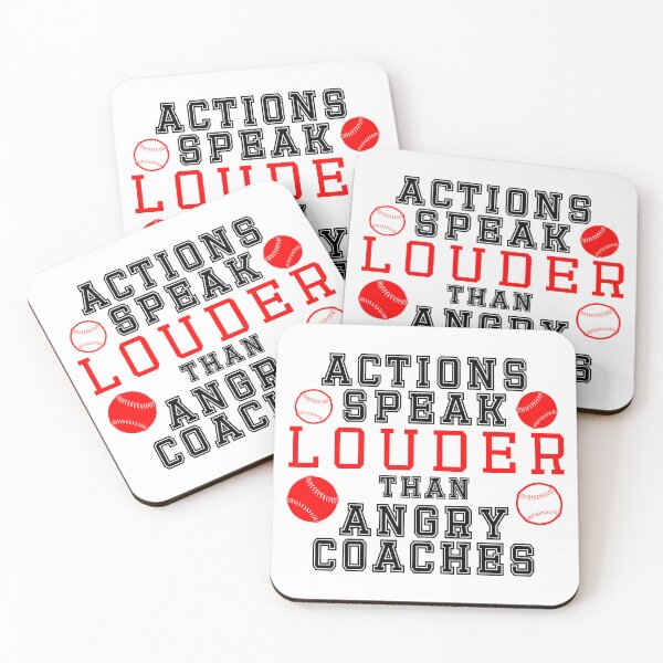 Item preview, Actions Speak Louder Than Angry Coaches designed and sold by agenttomcat.