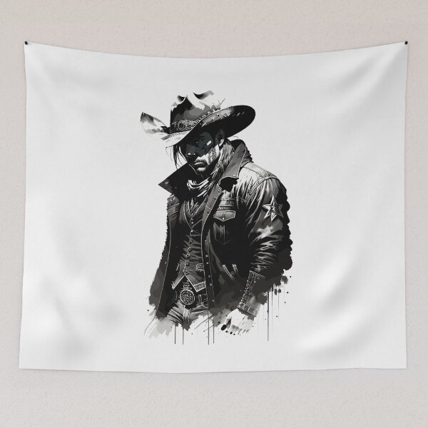Item preview, Wild Ink: Portrait of a Young Cowboy designed and sold by Pickmash.