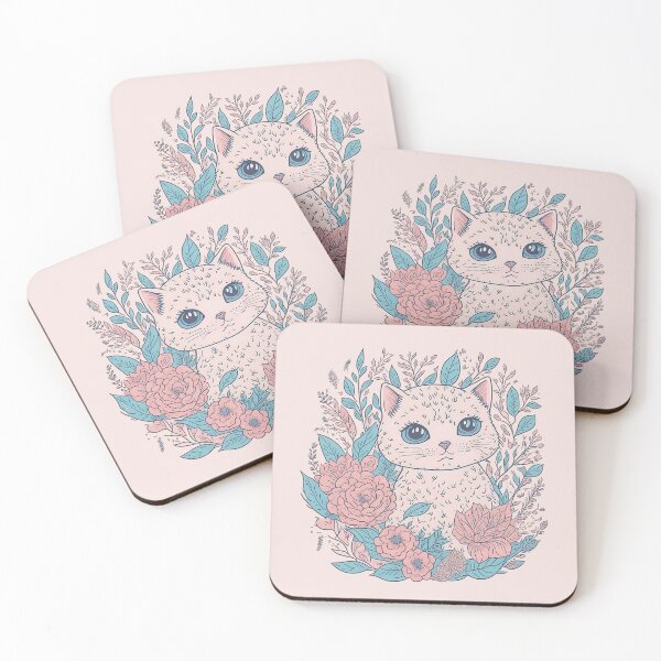 Item preview, Feline Charm Flower Power Cats designed and sold by pigipeach.