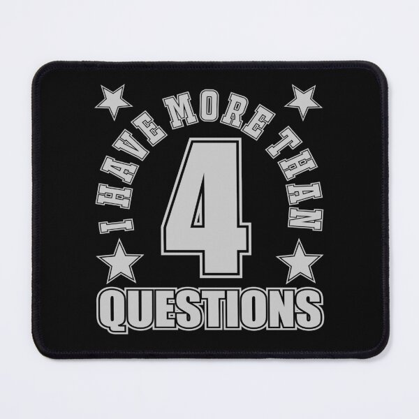 Item preview, I have more than four questions - Cute t-shirt design - Sticker Redbubble designed and sold by bluehatgraphics.