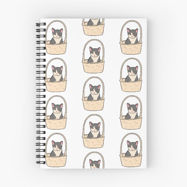 Item preview, CUTE CAT IN A BASKET  designed and sold by pinkysunflower.
