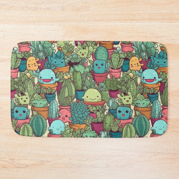 Item preview, Succulent Plants Stylized Illustration Pattern designed and sold by Thresh-prince.