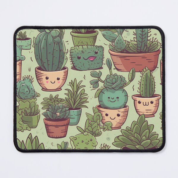 Item preview, Succulent Plants Stylized Illustration Pattern designed and sold by Thresh-prince.
