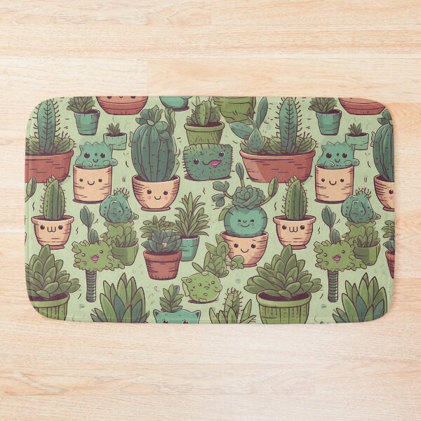Item preview, Succulent Plants Stylized Illustration Pattern designed and sold by Thresh-prince.