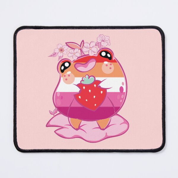 Item preview, Cute lesbian frog, LGBT strawberry lesbian frog, fruity lesbian designed and sold by Soul ArtLove.