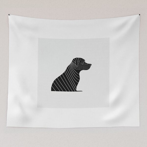 Artikelvorschau, Line-Art-Hundedesign entworfen und verkauft von Feluceo.