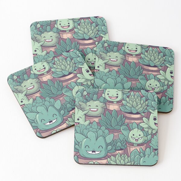 Item preview, Succulent Plants Stylized Illustration Pattern designed and sold by Thresh-prince.