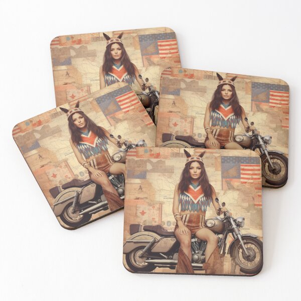 Item preview, America Beauty Retro Vintage Patchwork Collage Pattern of Americana designed and sold by BrandonArtWorld.
