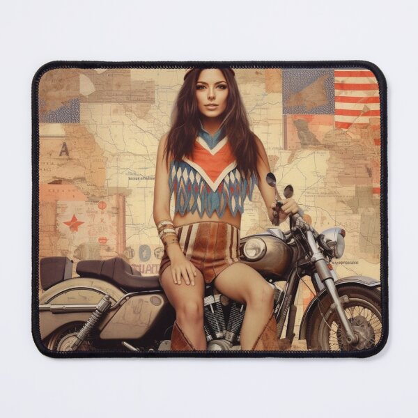 Item preview, America Beauty Retro Vintage Patchwork Collage Pattern of Americana designed and sold by BrandonArtWorld.