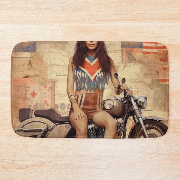 Item preview, America Beauty Retro Vintage Patchwork Collage Pattern of Americana designed and sold by BrandonArtWorld.
