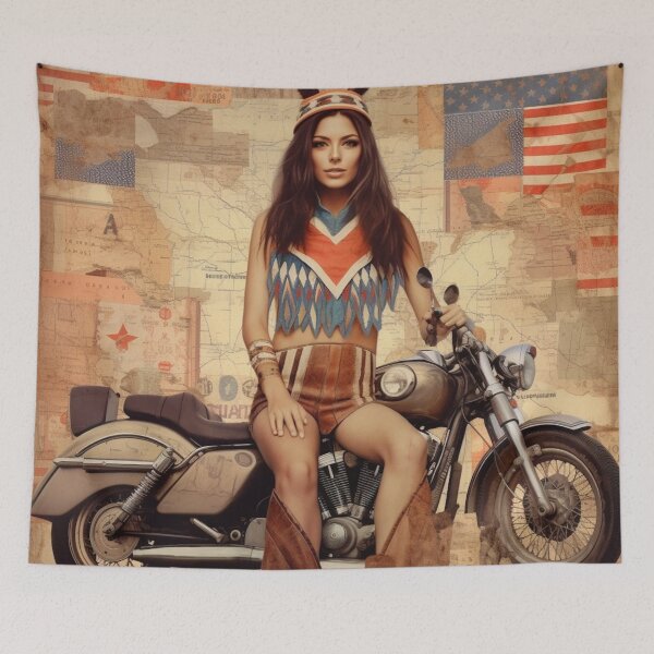 Item preview, America Beauty Retro Vintage Patchwork Collage Pattern of Americana designed and sold by BrandonArtWorld.