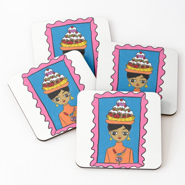 Item preview, Tia Betis x Banana Split Hat Folk Art Desserts & Food Art designed and sold by chocolatefund.