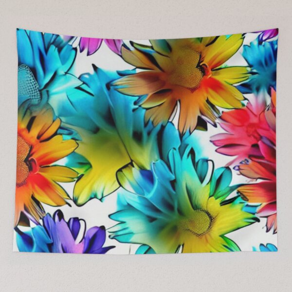 Item preview, Abstract Spring Colorful Neon Floral designed and sold by calibrit.
